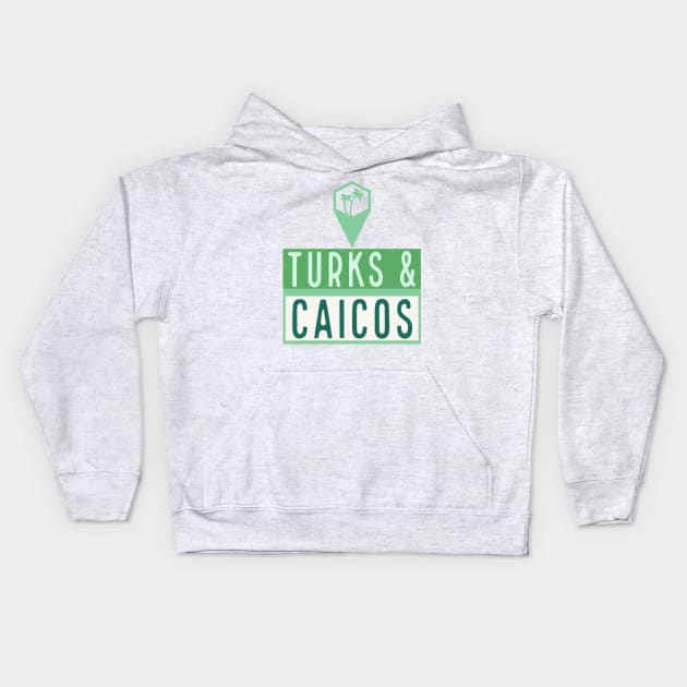 Turks and Caicos Islands Caribbean Kids Hoodie by cricky